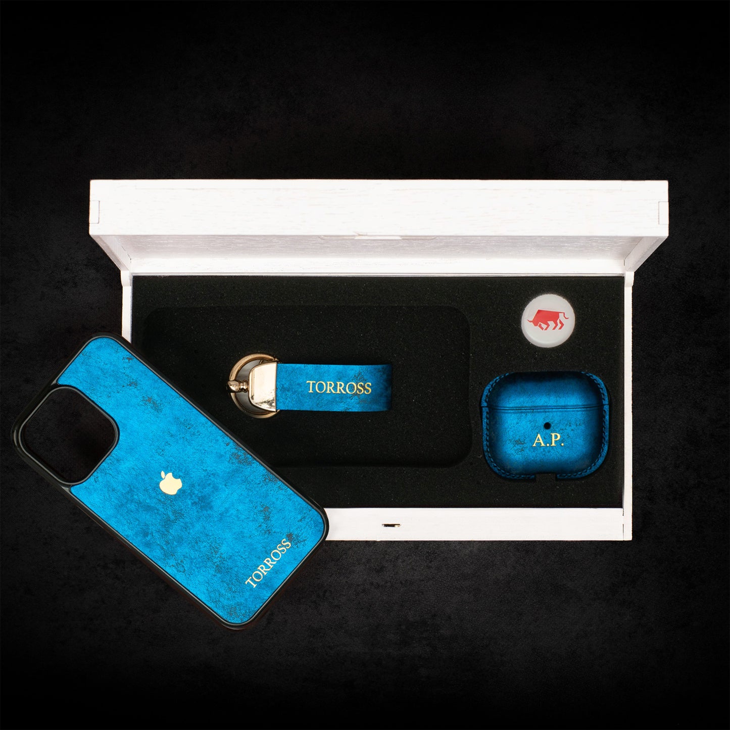 TORROSS™ Set Phone Case + AirPods Case in puzzle box