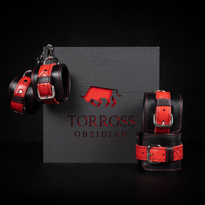TORROSS™ オブシディアン カフス＆アンクレット セット