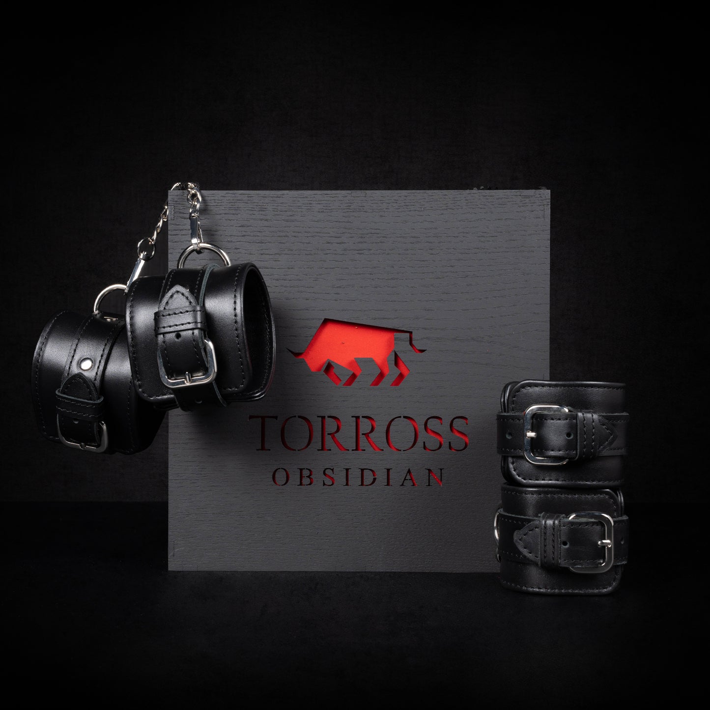 TORROSS™ オブシディアン カフス＆アンクレット セット