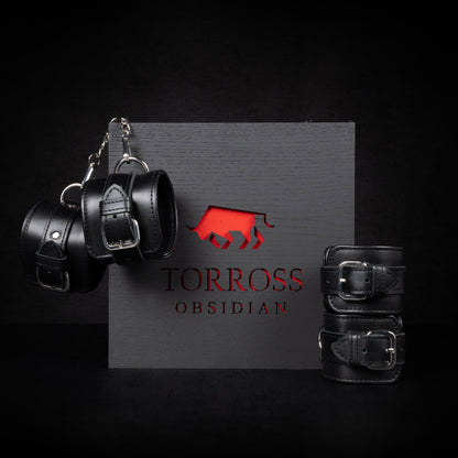 TORROSS™ オブシディアン カフス＆アンクレット セット