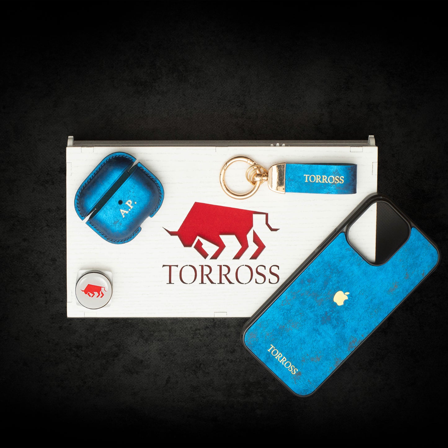 TORROSS™ Set Funda para teléfono + Funda para AirPods en caja rompecabezas