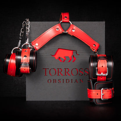 صليب عبودية من حجر الأوبسيديان من TORROSS™ على شكل حرف "Y