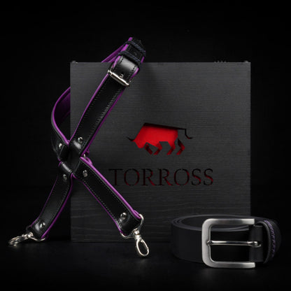 Ensemble ceinture et harnais de jambe en obsidienne TORROSS™