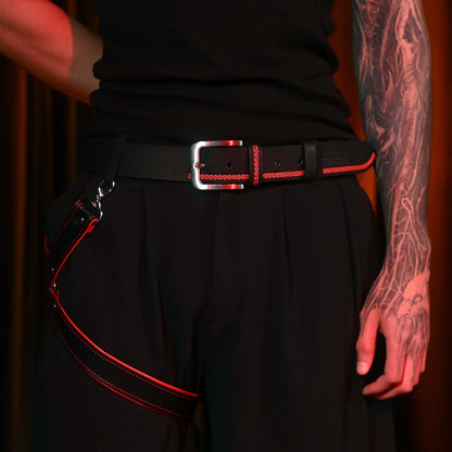 Ensemble ceinture et harnais de jambe en obsidienne TORROSS™